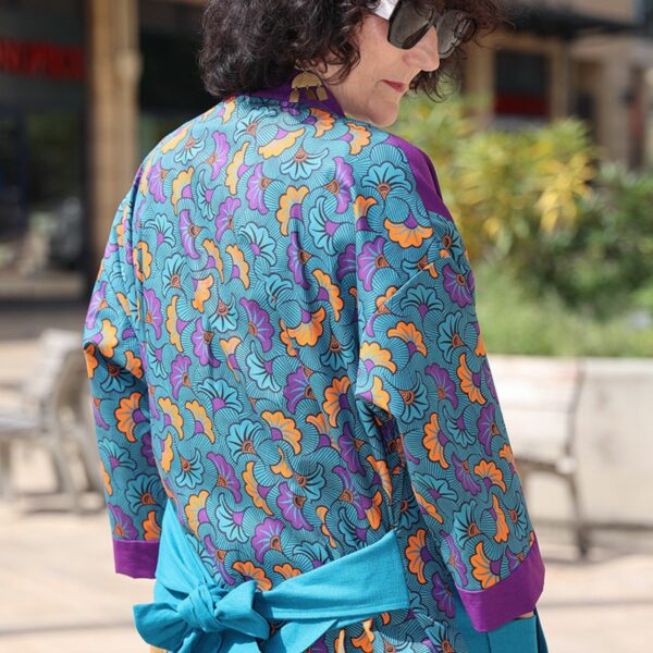 Collection KIMONO P5 :  canard/violet – Image 2